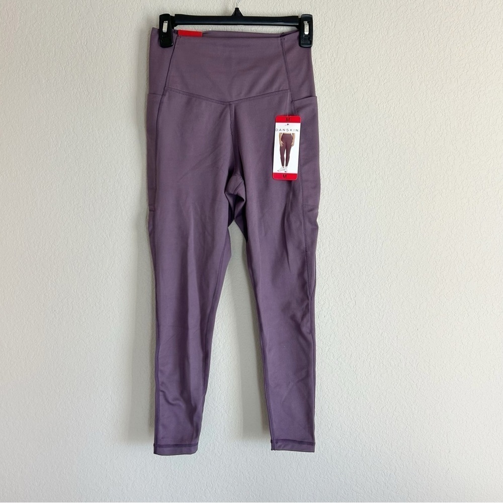 Danskin High Rise Contour Leggings Womens Vintage Violate New Size M